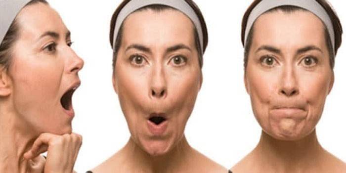 Mulher executa exercícios