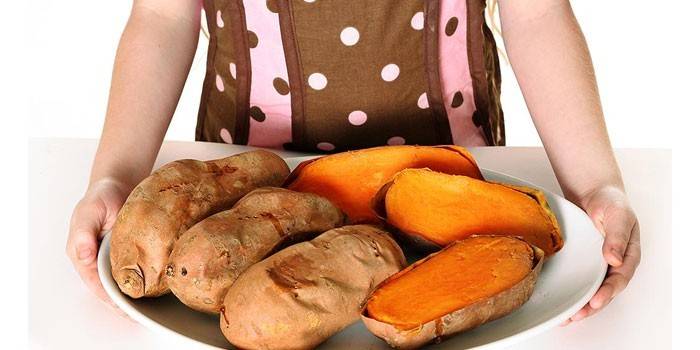 Batata-doce assada