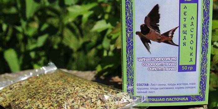 Paquete de golondrina voladora de té limpiador
