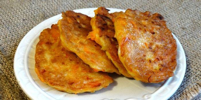 Tortitas de calabaza fritas