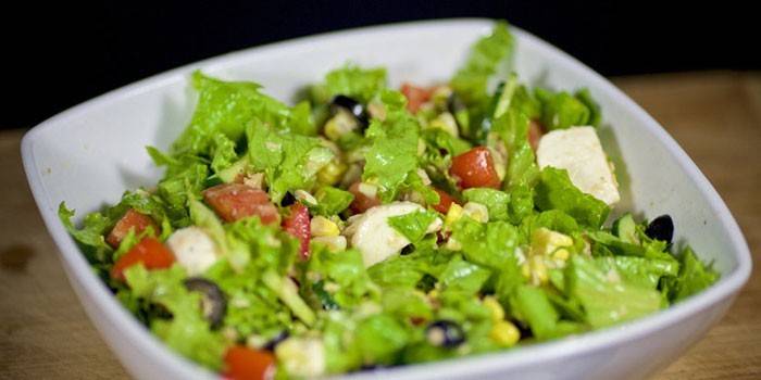 Esboço de outono de salada
