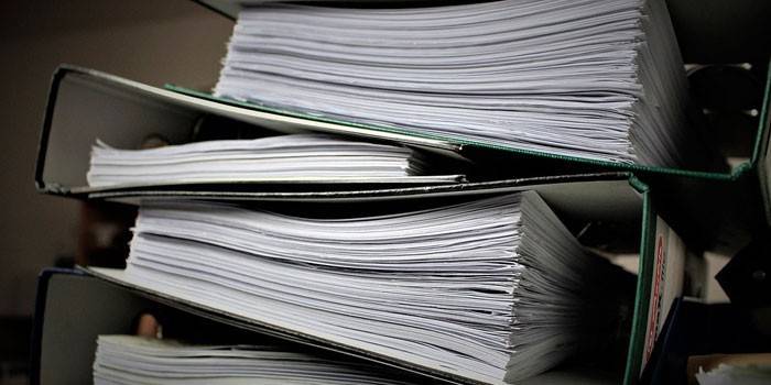 Documentos en carpetas