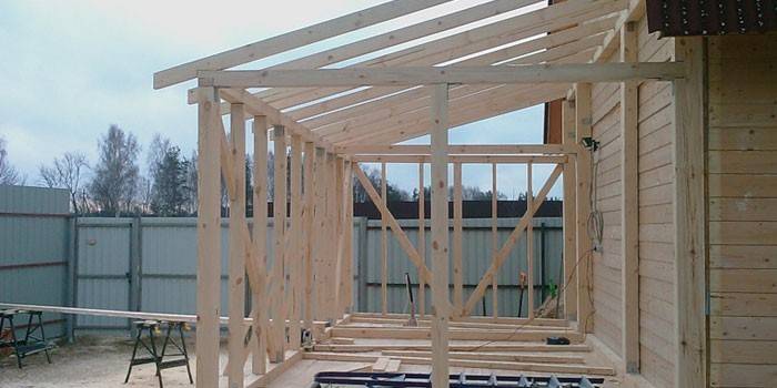 Construção da varanda