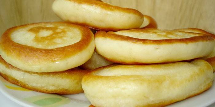 Panqueques fritos exuberantes