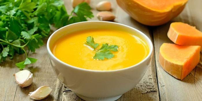 Sopa de creme de abóbora
