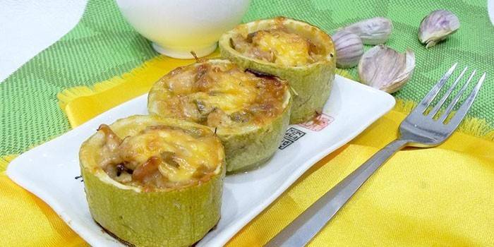 Calabacitas Rellenas De Carne