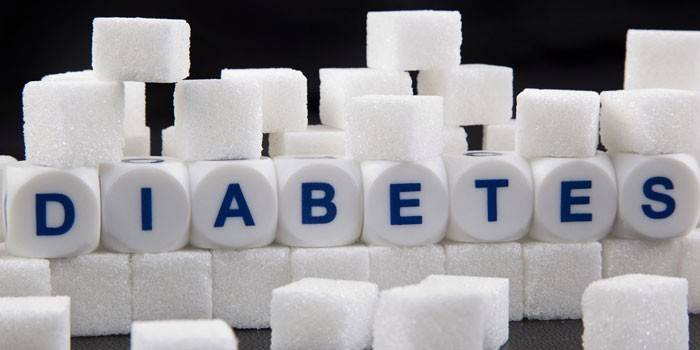 Açúcar e a inscrição Diabetes