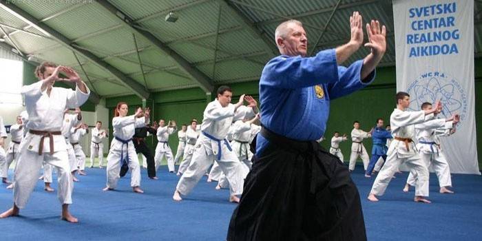 As pessoas fazem aikido