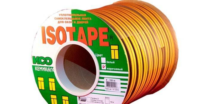 Cewka uszczelniająca na profilu drzwi ISOTAPE P dla szczelin 3-5 mm