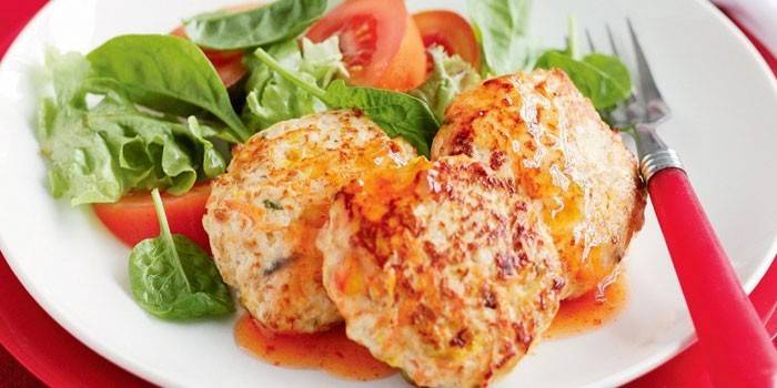 Costeletas de salada de legumes