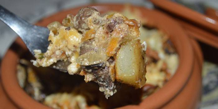 Fígado de Frango com Batata