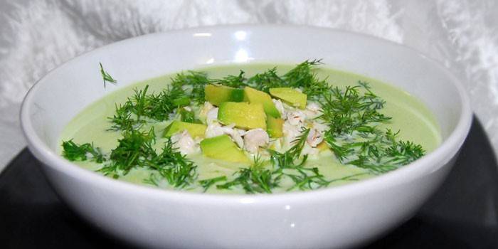 Polievka z avokáda Puree