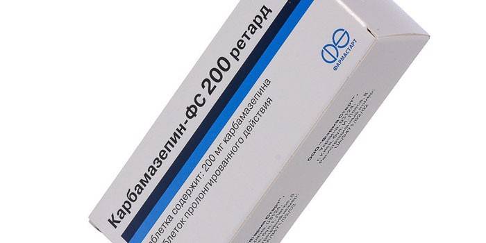 Comprimidos de carbamazepina por embalagem