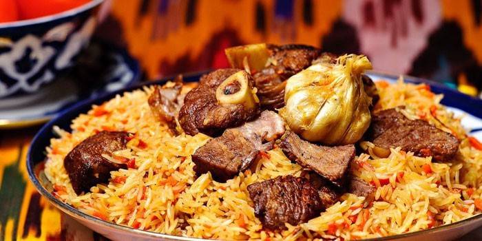 Pilaf con cordero y ternera