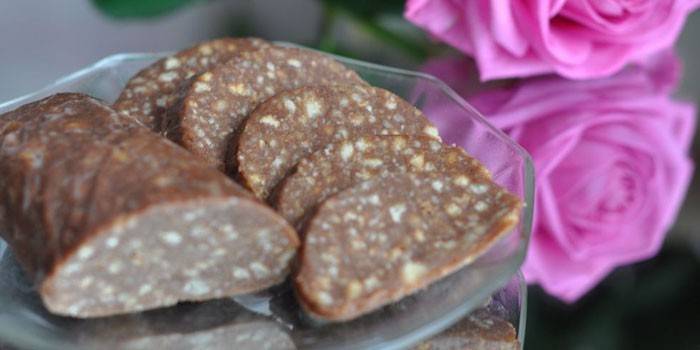 Smotanová klobása s cookies