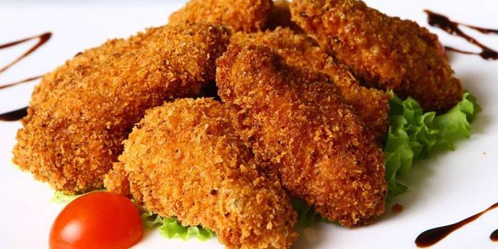 Smażony filet z kurczaka panierowany