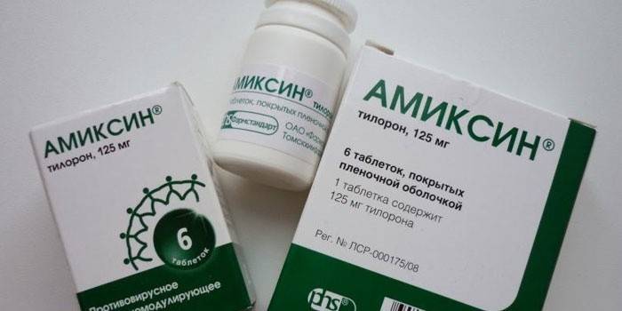 Comprimidos de amixin