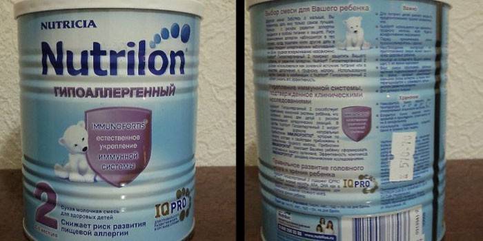 Nutrilonová dojčenská výživa hypoalergénna