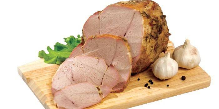 Cerdo cocido al horno