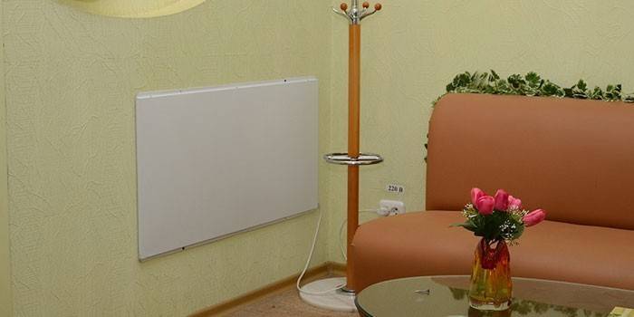 Panel grzewczy na podczerwień we wnętrzu