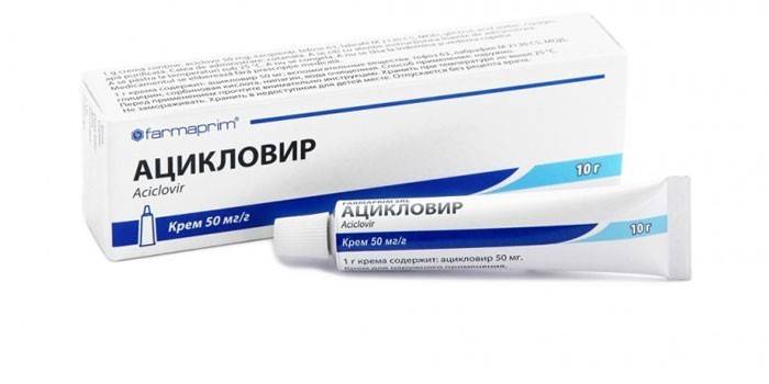 Acyclovir krémová
