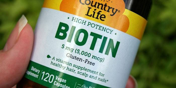 Vitamina H en una botella