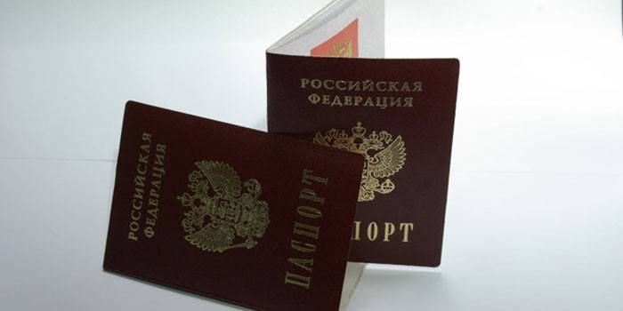 Passaporte de um cidadão da Rússia