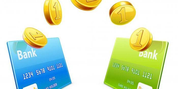 Tarjetas de plástico y monedas