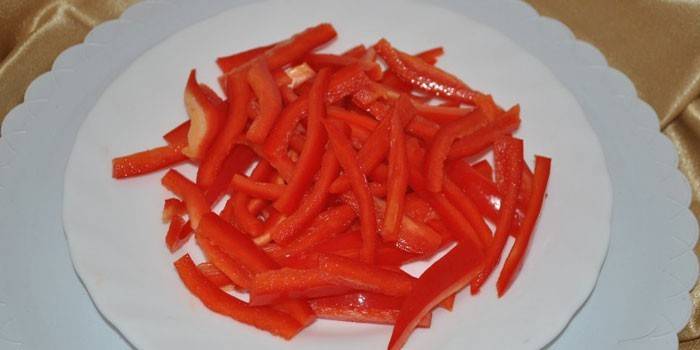 Julienne paprika