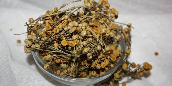 Flores secas de tansy