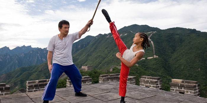 Entrenador con estudiante