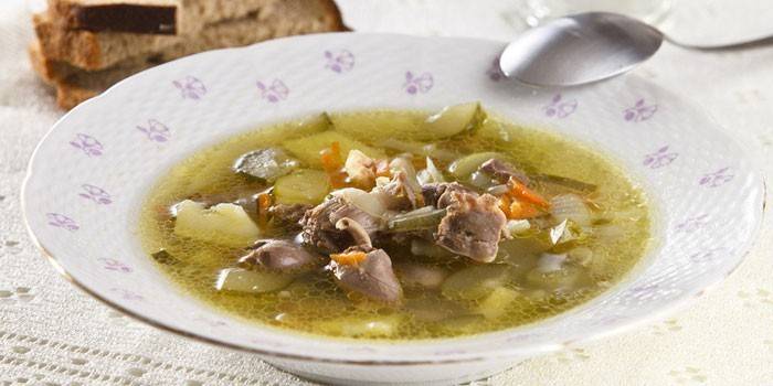 Marynata z pęczakiem i podrobami