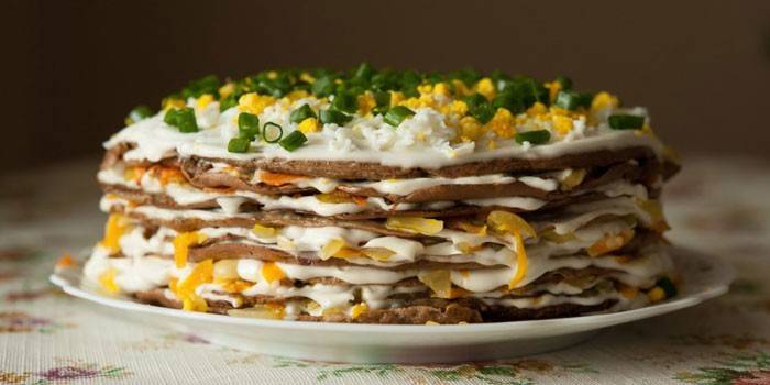 Pastel de hígado listo