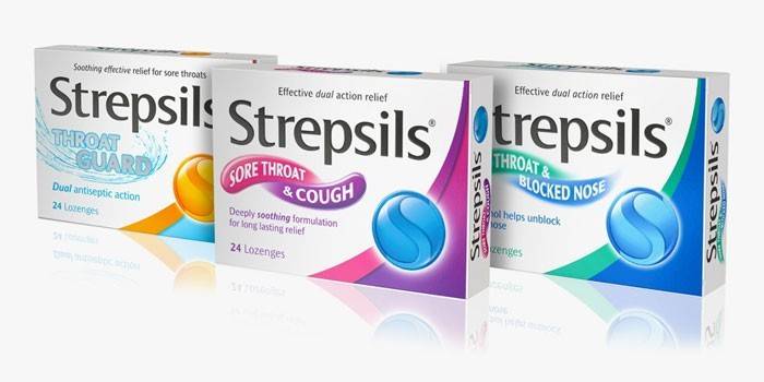 Pastilhas Strepsils por pacote