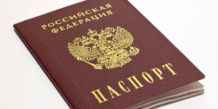 Passaporte de um cidadão da Rússia