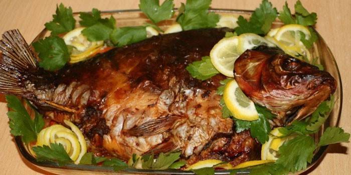 Carpa rellena