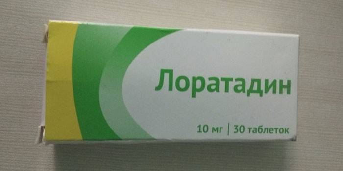 Loratadine comprimidos por embalagem