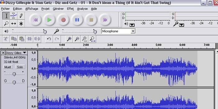Okno Audacity Portable