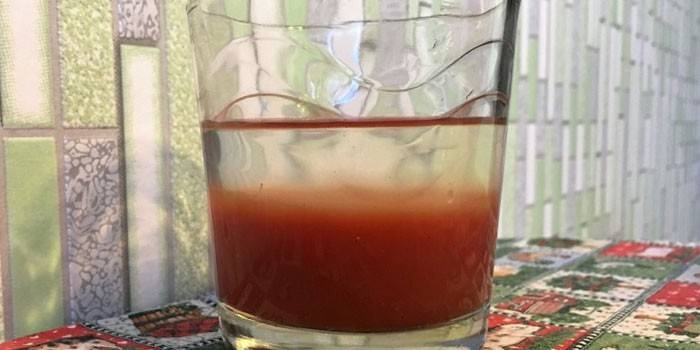 Strelené sklo Bloody Mary bez miešania
