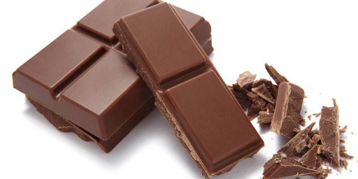 Barritas de chocolate con leche
