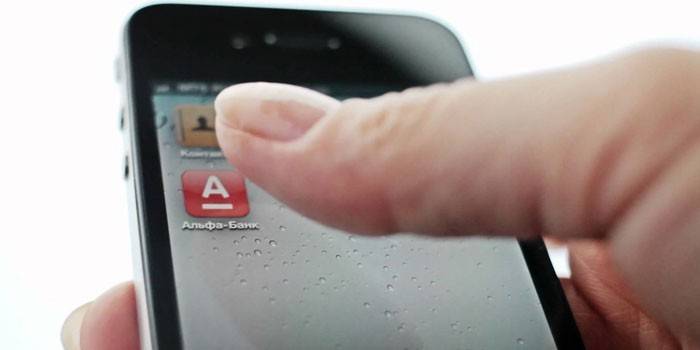 Ikona Alpha Mobile na smartfóne