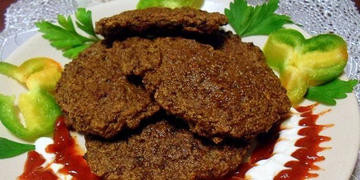 Panqueques de hígado frito