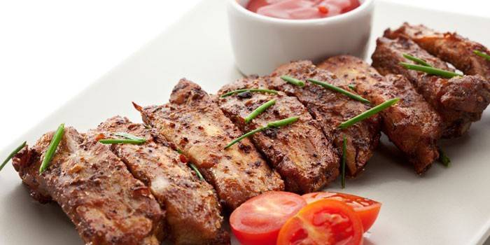 Costillas de cerdo al horno