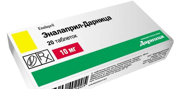 Tablety Enalaprilu v jednom balení