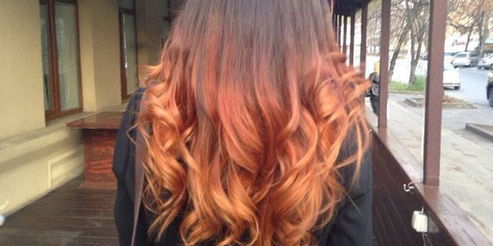 Ombre no cabelo escuro