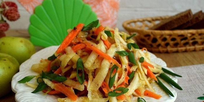 Ensalada de apio y zanahoria