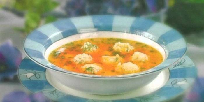 Sopa de carne picada