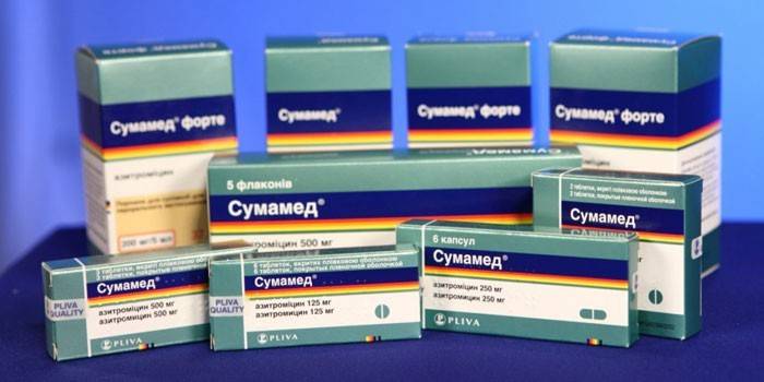 Droga Sumamed v rôznych formách a obaloch
