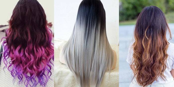Ombre em cabelos longos