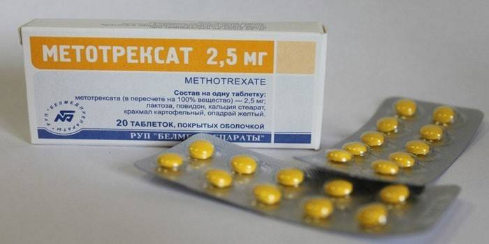 Comprimidos de metotrexato